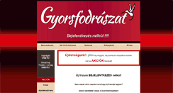 Desktop Screenshot of gyorsfodraszat.hu